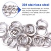 490Pcs 7-Size Stainless Steel Spring Lock Washers Assortment Kit Split