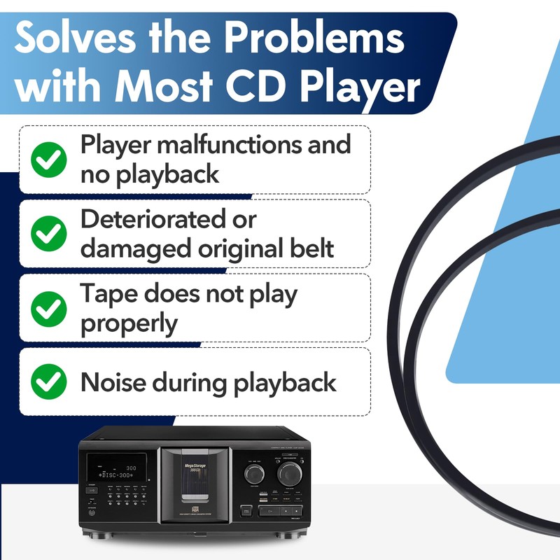 9 PCS Belts for Sony 300 CD Player, Including 3