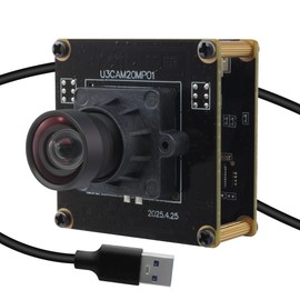 SVPRO 20MP USB3.0 Camera Module, 5K Webcam Board for Computer Laptop, Ultra HD PC Camera with with 95°(H) No Distortion Lens, UVC Industrial Cam Plug and Play for Mac Windows Linux Android