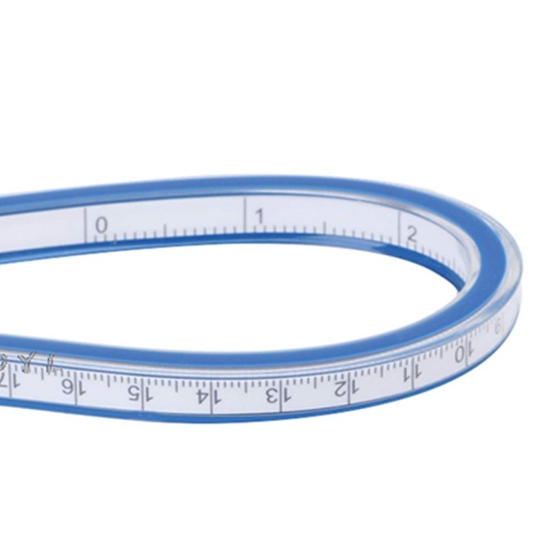 Flexible Measuring Ruler, Double Sided Flexible Vinyl Curve Ruler for