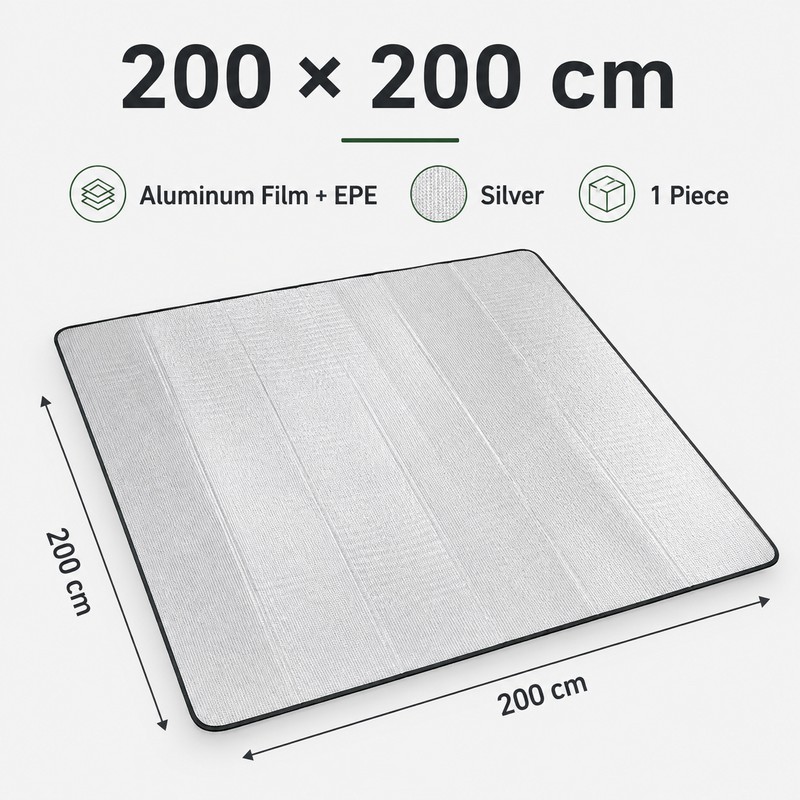 Waterproof Aluminum Foil EPE Camping & Picnic Mat, 3 Size