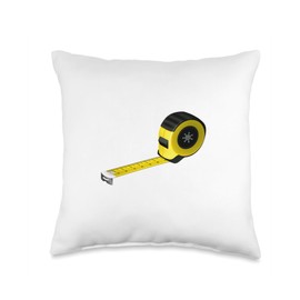 Tape Measure Tool Ruler Throw Pillow