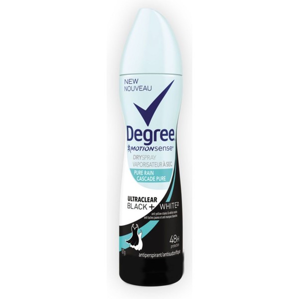 Degree ULTRACLEAR BLACK+WHITE DRY SPRAY Antiperspirant, Shower Clean