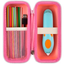 GWCASE - Funda compatible con 3Doodler Start+ Essentials para bolígrafos 3D para niños, organizador de almacenamiento de bolígrafos 3D, soporte de transporte apto para bolígrafos de impresión 3D,