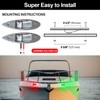 Lumanious Boat Navigation Lights, 12V Stainless Steel Marine Navigation Lights,