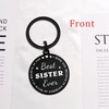 FALOGI Sister Gifts for Women Girls, Best Sister Keyring, I