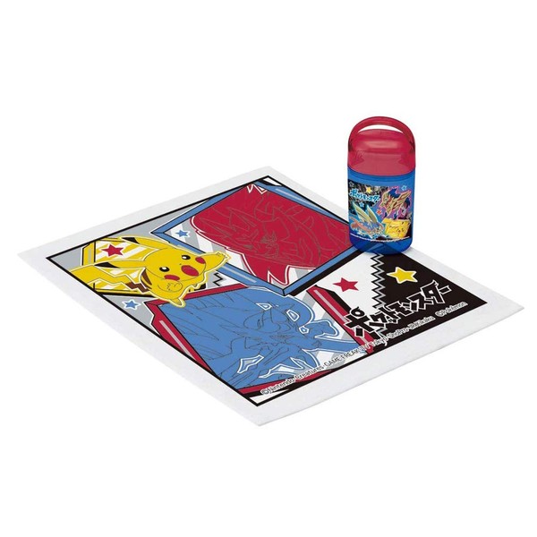 Skater OA5-A Hot Towel Set with Case, Pokemon, Made in Japan, 12.6 x 12.0 inches (32 x 30.5 cm)