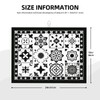 Retro Black Pattern Dish Drying Mat 18x24 For Kitchen Counter