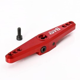 GTBRacing CNC Aluminum Dual Side 15T Steering Servo Arm for 1/5 RC Car Losi DBXL-E 2.0 Upgrade Part (Red)