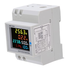D52 2066 Watt Hour Meter Colourful LCD Screen Household Rail Type 220V Intelligent Single Phase Energy Meter Power Consumption Monitor AC 40 to 300V