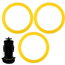 3Pcs Flush Valve Seal for Kohler,Silicone Canister Flush Valve Toilet Tank Gasket Kit Compatible Kohler K-GP1059291 K-4436,Leak-Proof Gasket Replacement Parts Toilet Seal Ring(Yellow)