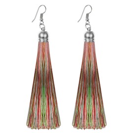 Cupimatch Bohemian Tassel Earrings Women's Long Tassel Earrings Women's Ear Jewellery 10.5 cm, tassel