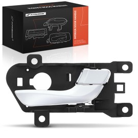 A-Premium Front Right Passenger Side Interior Door Handle Compatible with Hyundai Santa Fe 2013-2019, Santa Fe Sport 2013-2018, Santa Fe XL 2013-2019, Silver Handle and Knob, Replace# 826202W000SDH