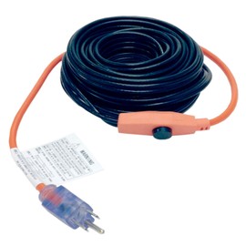 M-D Building Products 64428 18-Foot Pipe Heating Cable with Thermostat, RED