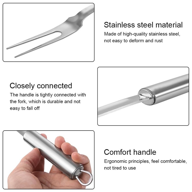 BBQ Fork, Stainless Steel Meat Fork, Meat Fork Stainless Steel
