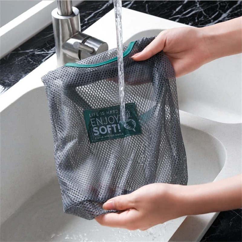 Reusable Kitchen Fruit Vegetable Garlic Onion Hanging Storage Breathable Mesh