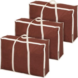 Astro 180-12 Duvet Storage Bag, Feather Duvet, Single Use, Set of 3, Brown, Non-woven Fabric, Vertical Type, With Handle