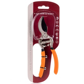 S. Kunde & Sohn Germany SKS 6 Tradition Garden Shears, Coated, Orange/Original Test Result 07/2017 "Selbst ist der Mann sehr gut