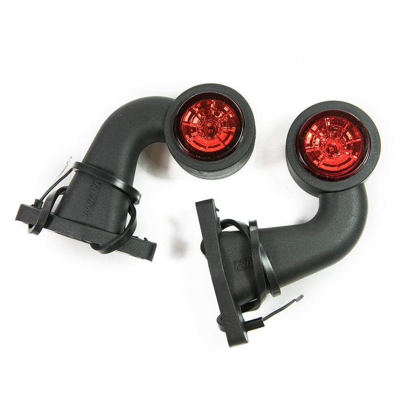 2 x LED Rubber Side Light 12 V 24 V