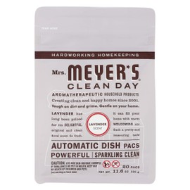 Mrs. Meyer's Clean Day Auto Dishwash Packs in Lavender 11.6 Ounce (Pack of 20)