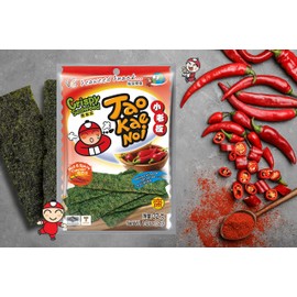 Tao Kae Noi Crispy Seaweed Snack Hot & Spicy, scharf-würziger Algensnack, 32 g