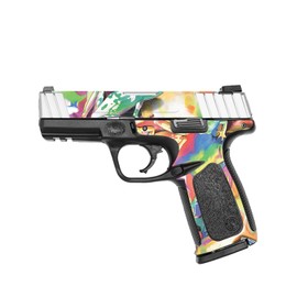MightySkins Glossy Glitter Skin Compatible with Smith & Wesson SD VE Series - Wet Paint | Protective, Durable High-Gloss Glitter Finish | Easy to Apply, Remove, and Change Styles | Made in The USA
