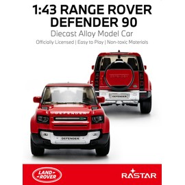 RASTAR 1/43 Diecast Model Car Land Rover Defender 90, Durable, 64710