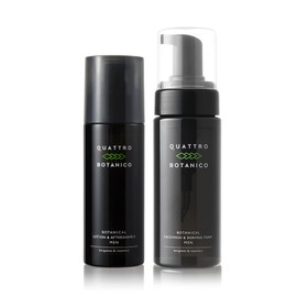 Quattro Botanico (Men's All-in-One Lotion & Facial Wash Pump Set) Botanical Lotion S & Face Wash Set for Men, Foam, Face Wash, Men's Cosmetics, Skin Care/Moisturizing/Dry Skin