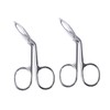 Outanaya 2pcs Slanted Eyebrow Tweezers for Removal and Shaping for