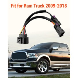 Conversion Harnesses Quad Housing to Projector Headlight Fit for Ram Truck 2009-2018, 2Pcs