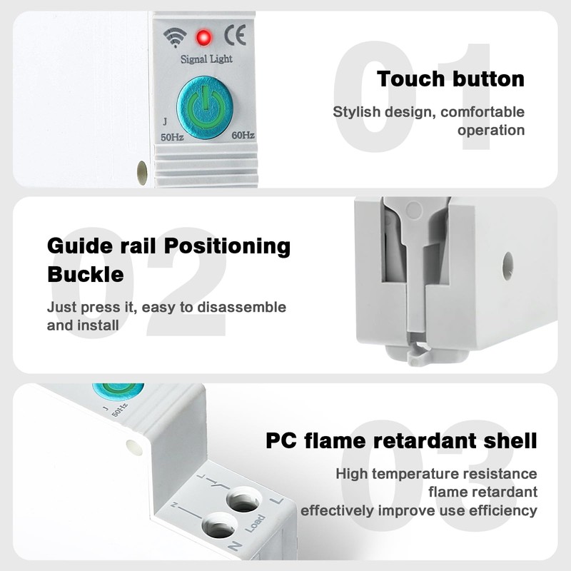 Jadeshay Tuya Smart WiFi Circuit Breaker, 1P 63A Switch, WiFi