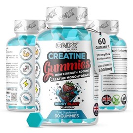 Creatine Monohydrate Gummies 5000mg - Workout Gym Supplement - 60 Creatine Gummies