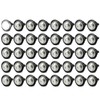 AOXLFU 40Pcs 3/4 Inch White 3-LED Mini Marker Lights for