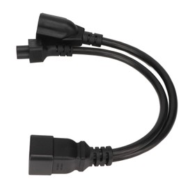 IEC320 C20 to IEC320 C5 5 15R Power Cord Male To Female Standard Heavy Duty Y Splitter Adapter Cable  125‑ 1.0ft