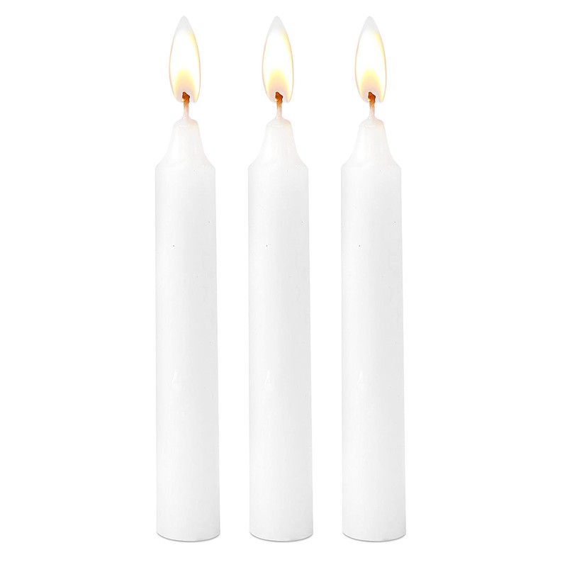 Ner Mitzvah Classic White – 6 Inch Candles - 72