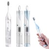 2Pcs Travel Toothbrushes Kit Fold Size Toothbrushes Toothpaste Container, Including