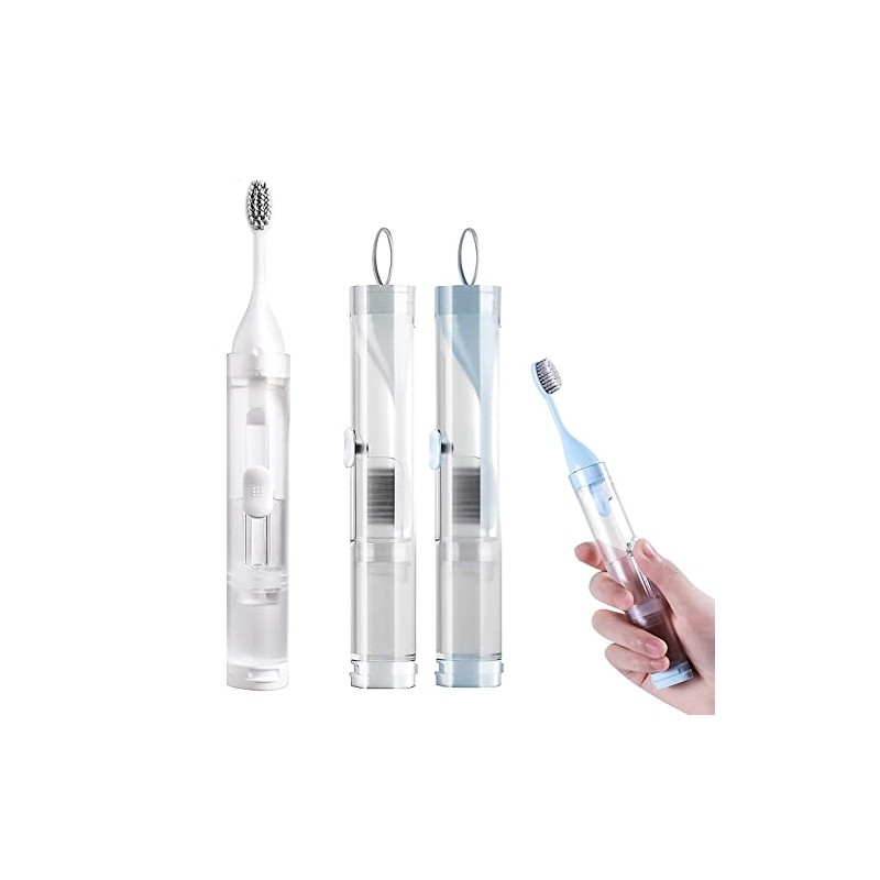 2Pcs Travel Toothbrushes Kit Fold Size Toothbrushes Toothpaste Container, Including