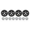 4Pcs Luggage Swivel Wheels Low Noise Sturdy Lightweight Heat Insulation