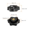 QUARKZMAN Star Knobs 1/4-20 Thread Female 38 mm Head Plastic