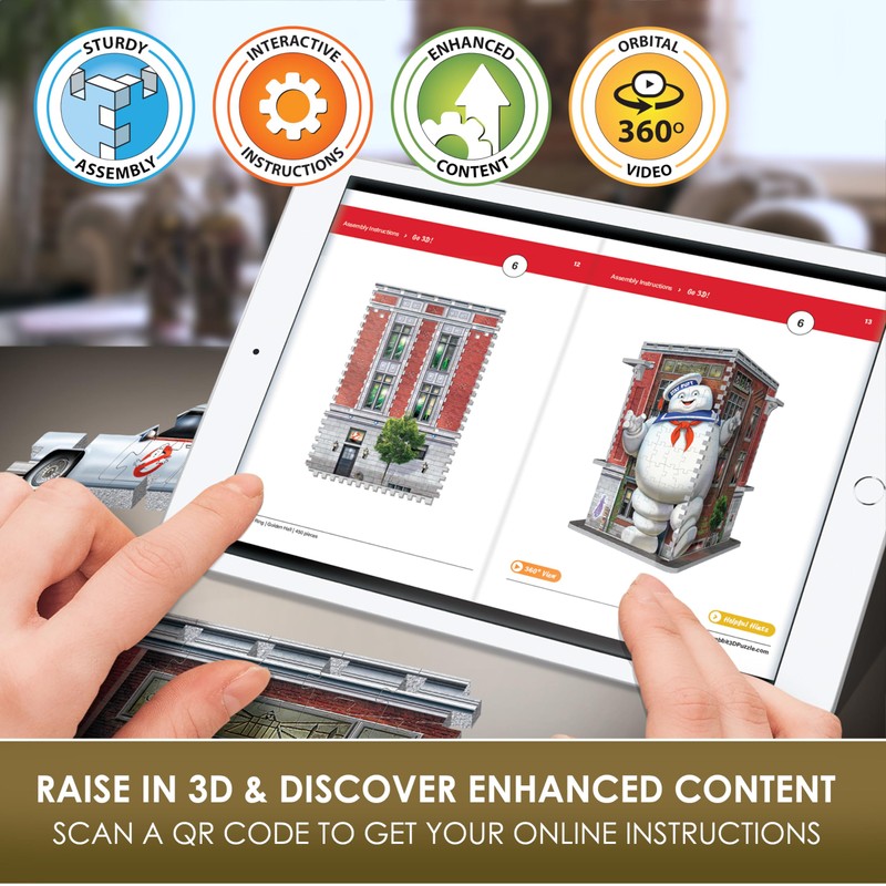 Wrebbit3D Ghostbusters 3D Puzzle Model of Firehouse Headquarters | Includes