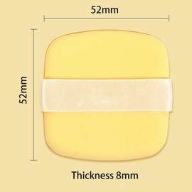 12Pcs Air Cushion Makeup Sponges， Reusable Face Makeup Sponge Blender with Strap for Loose Powder - Setting Powder Beauty Body Cosmetic Foundation Tool