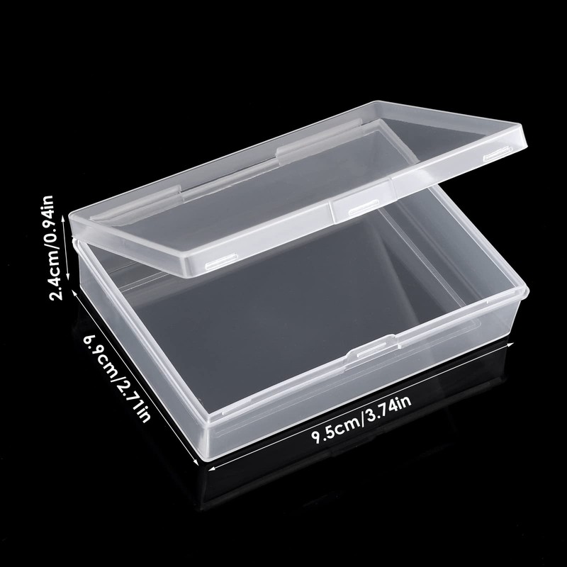 Prasacco 3ピース トランプケース クリアトランプボックス プラスチック収納ボックス カードホルダー カードデッキケース 空のトランプボックス ストレージオーガナイザー 銀行カード