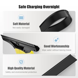 Ancable Replacement Blades for Karcher Window Vac 280mm, Replacement Rubber Blades Compatible with WV1 WV2 WV5 WV50 WV55 WV60 WV75