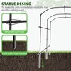 Tall Garden Arch Trellis for Climbing Plants, 87in Tall Metal