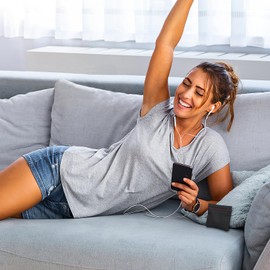 Portable Pu Leather Earphone Headphone Bag Mini Aid Hearing Storage Pouch Usb Cable Carrying Case Black for Travel and Daily Use