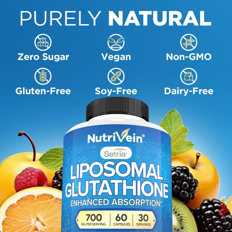 Nutrivein Liposomal Glutathione Setria 700mg - 60 Capsules - Master