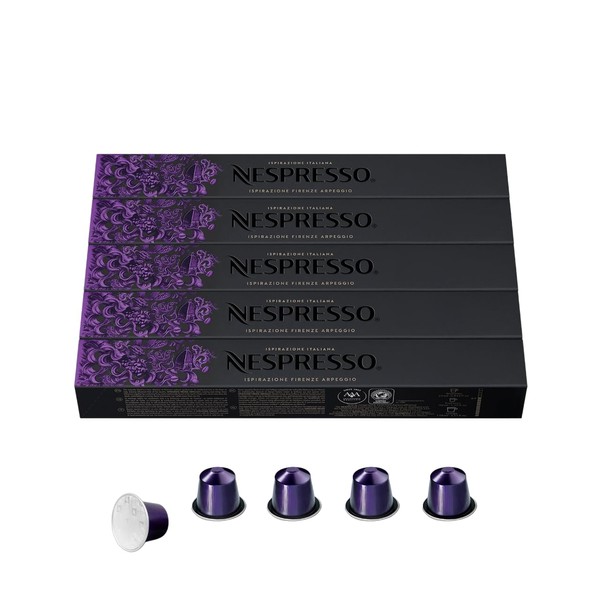 Nespresso Capsules Original Line, Arpeggio Intenso, Dark Roast Coffee,50 Count