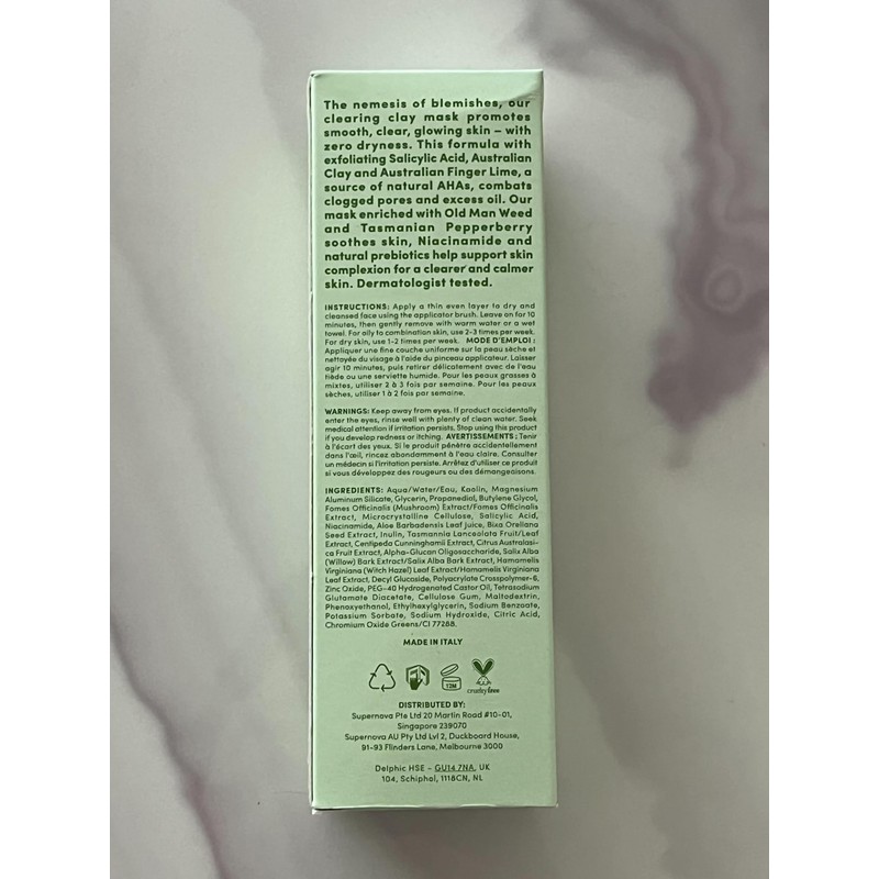 Sand & Sky Oil Control Blemish Clearing Clay Face Mask