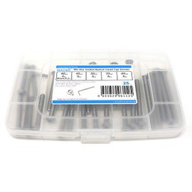 iExcell 25 Pcs M5 x 40/45/50/55/60 mm Stainless Steel 304 Hex Socket Button Head Cap Screws Bolts Assortment Kit