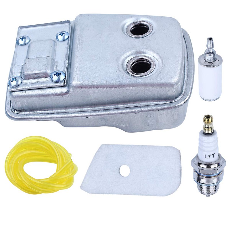 Adefol String Trimmer Exhaust Muffler Kit for Husqvarna 124L 125L